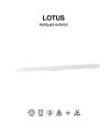 LOTUS * APLIQUE EXTERIOR 20W IP54 3000K BLANCO